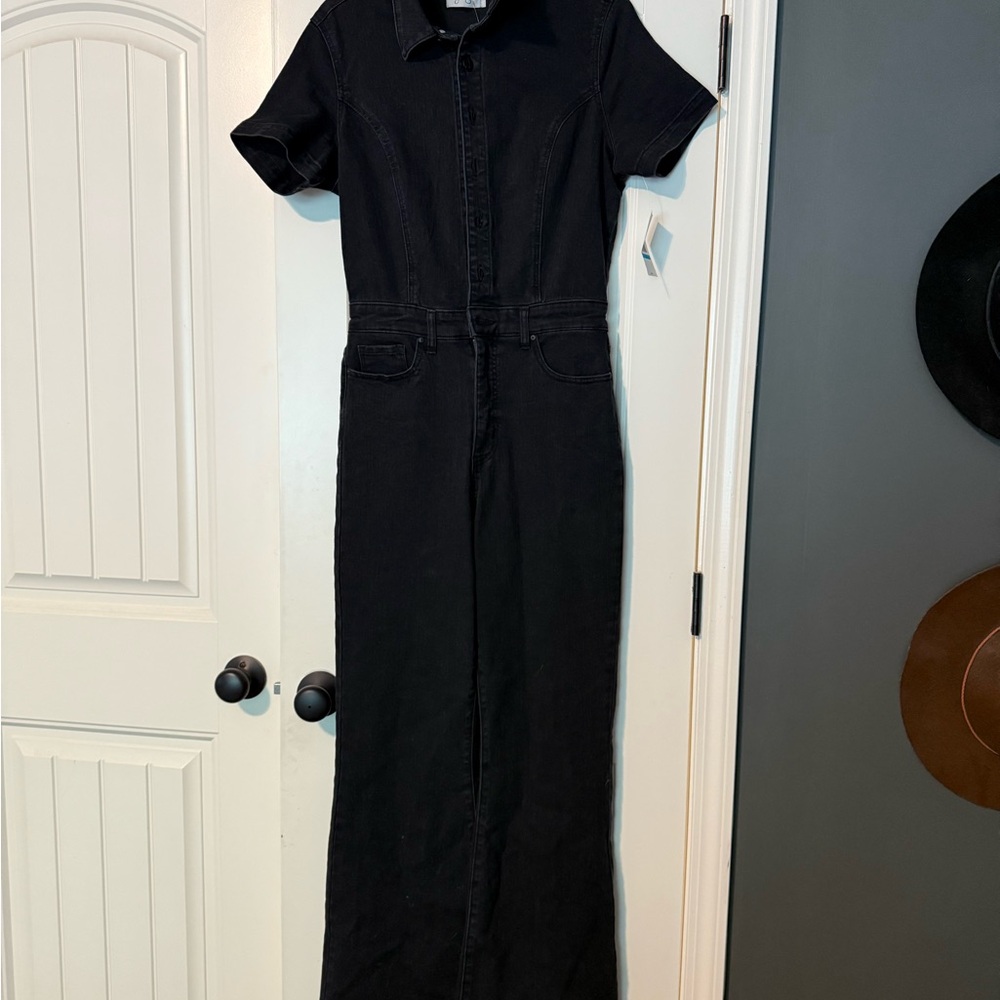 Jessica Simpson Black Retro-Inspired Jumpsuit - Picture 2 of 5